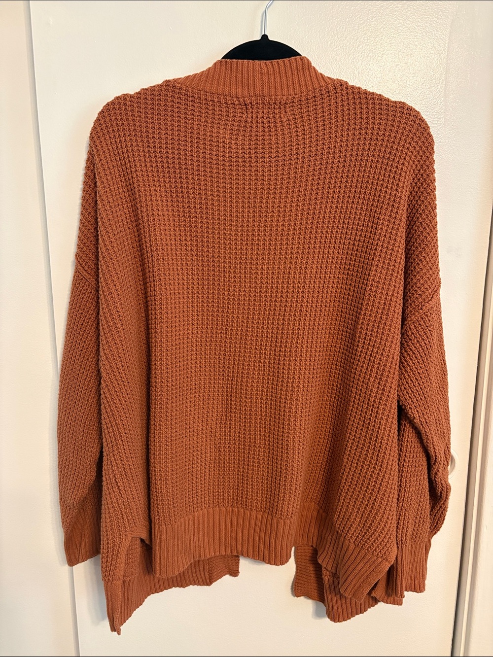 Universal Thread Open-Front Chunky Knit Cardigan - Rust - Picture 2 of 3
